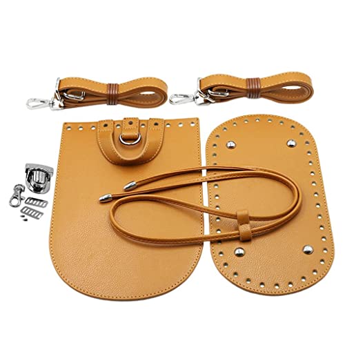 Dickly Handtaschen Zubehör Set: Bodenplatte und Riemen für Häkelprojekte, Braun Dickly Handtaschen Zubehör Set: Bodenplatte und Riemen für Häkelprojekte, Braun von Dickly