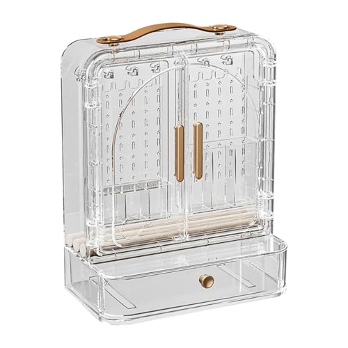 Dickly Juwelierständer Organizer, Ohrringhalter, transparente Display -Hülle mit großer Kapazität, Schmuckschatulle für Anhänger -Ohrringe Armbänder Dickly Juwelierständer Organizer, Ohrringhalter, transparente Display -Hülle mit großer Kapazität, Schmuckschatulle für Anhänger -Ohrringe Armbänder von Dickly