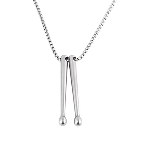 Dickly Männer Halskette Schlagzeuger Geschenke 3D Einzigartige Schlagzeuger Halskette Drumstick Anhänger Musik Charms Kette für Reisen Geburtstagsfeier Dickly Männer Halskette Schlagzeuger Geschenke 3D Einzigartige Schlagzeuger Halskette Drumstick Anhänger Musik Charms Kette für Reisen Geburtstagsfeier von Dickly