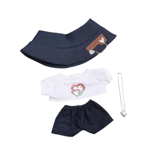 Dickly Miniatur -Kleidung Doll Outfit Top und Hosen Kostüme für 15 -Zoll -Puppen Kindertag, Style A von Dickly