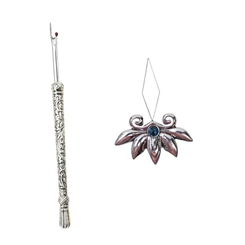Dickly Nadeleinfädler, Nahttrenner-Set, Stichtrenner 2 in 1, praktischer Fadenauftrenner im Vintage-Stil für Heimwerker, Basteln, Nähen, Heimgebrauch, Silber Dickly Nadeleinfädler, Nahttrenner-Set, Stichtrenner 2 in 1, praktischer Fadenauftrenner im Vintage-Stil für Heimwerker, Basteln, Nähen, Heimgebrauch, Silber von Dickly