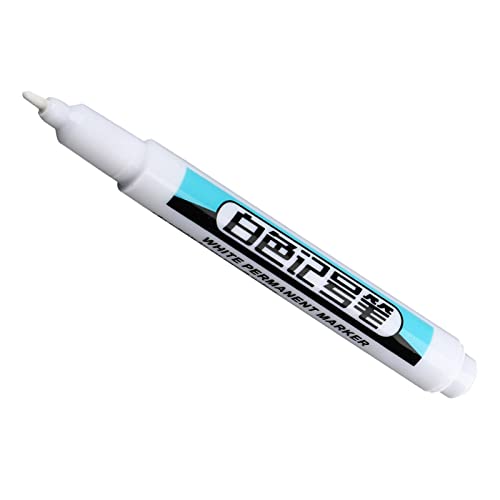 Dickly Permanent White Marker Paint Pen Hardware Wasserfest Metall DIY Crafts Drawing Carpentry Construction Rock Painting Badezimmer Marker Pen , 1,0 mm von Dickly