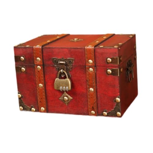 Dickly Schmuckschatulle im Vintage-Stil, Piraten, antike tragbare Andenkenbox, Aufbewahrungsbox, Schmuckaufbewahrungskoffer für kleine, L Dickly Schmuckschatulle im Vintage-Stil, Piraten, antike tragbare Andenkenbox, Aufbewahrungsbox, Schmuckaufbewahrungskoffer für kleine, L von Dickly