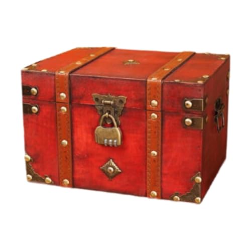 Dickly Schmuckschatulle im Vintage-Stil, Piraten, antike tragbare Andenkenbox, Aufbewahrungsbox, Schmuckaufbewahrungskoffer für kleine, XL Dickly Schmuckschatulle im Vintage-Stil, Piraten, antike tragbare Andenkenbox, Aufbewahrungsbox, Schmuckaufbewahrungskoffer für kleine, XL von Dickly