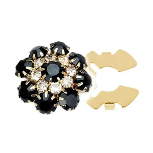 Dickly Strassknopf -Deckungs -Dekorationsclip für Frauen Männer Anzug Anzug Hemd -Hemdkleid, Gold Schwarz von Dickly
