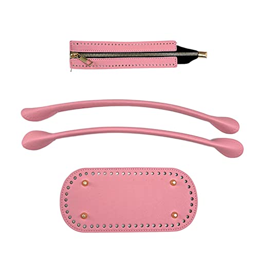 Dickly Stricken, Häkeln, Taschenboden, DIY-Riemen, Basteltasche, Nähset mit Löchern, Nagelboden, 3er-Set, PU für Häkeltasche, Umhängetasche, Eimer, ROSA Dickly Stricken, Häkeln, Taschenboden, DIY-Riemen, Basteltasche, Nähset mit Löchern, Nagelboden, 3er-Set, PU für Häkeltasche, Umhängetasche, Eimer, ROSA von Dickly