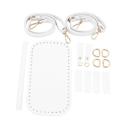 Dickly Taschenboden zum Häkeln, Material zum Selbermachen, Taschengurt-Set für Handtasche, Schultertasche, Tote, Weiß Dickly Taschenboden zum Häkeln, Material zum Selbermachen, Taschengurt-Set für Handtasche, Schultertasche, Tote, Weiß von Dickly
