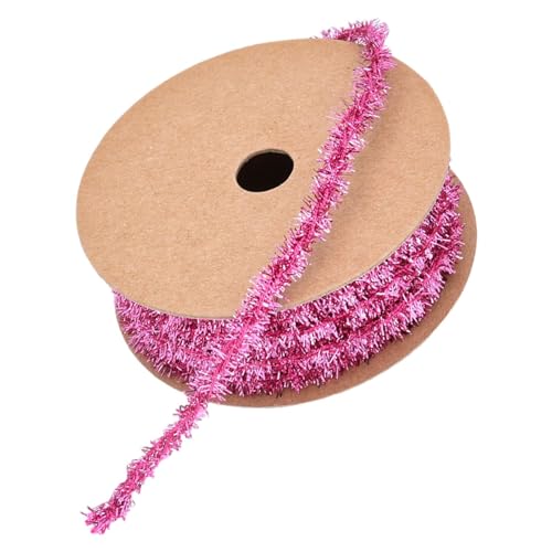 Dickly Weihnachtsband, Glitzerband, Geschenkverpackungsband, Weihnachtsbänder für die Geschenkverpackung, Rosa Dickly Weihnachtsband, Glitzerband, Geschenkverpackungsband, Weihnachtsbänder für die Geschenkverpackung, Rosa von Dickly