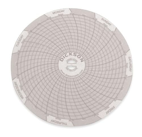 Dickson 10,2 cm rundes Diagrammpapier, 0 bis 300 psi, 7 Tage, 60 Stück pro Box Dickson 10,2 cm rundes Diagrammpapier, 0 bis 300 psi, 7 Tage, 60 Stück pro Box von Dickson