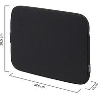 DICOTA Laptophülle Sleeve ONE Recycling-PET schwarz bis 40,6 cm (16 Zoll) von Dicota
