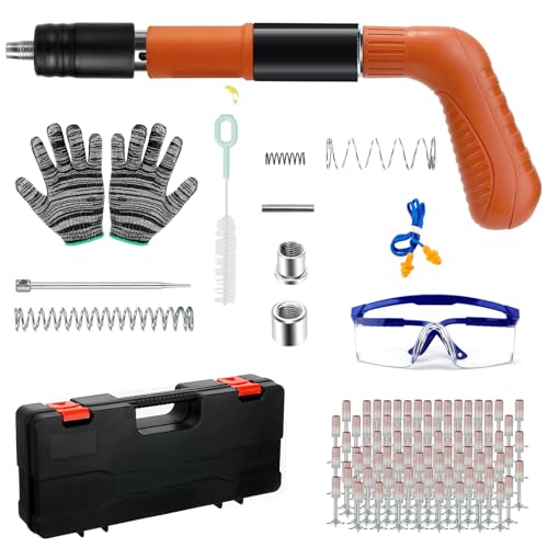 Nagelpistole Nail Gun mit 200 runden Nägeln,5 Gänge Mini Nagelpistole Nagelpistole für Stahl & Beton,Tragbare Nail Gun Einstellbare Schalldämpfer Stahl Nagel Pistole Pistole für Zementwand Haushalt Nagelpistole Nail Gun mit 200 runden Nägeln,5 Gänge Mini Nagelpistole Nagelpistole für Stahl & Beton,Tragbare Nail Gun Einstellbare Schalldämpfer Stahl Nagel Pistole Pistole für Zementwand Haushalt von Dictien