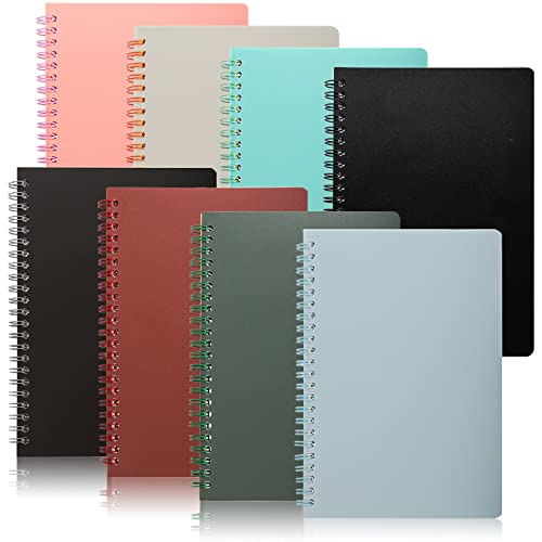 Dicunoy Spiralnotizbücher, 8 Stück A5 Liniert Spiral Notizblock, Lineares Notizbuch liniert, 80 Blatt Dickem Kunststoff-Hardcover Notizbücher, Niedliche dicke Notizblöcke für Studenten, Schule, Kinder Dicunoy Spiralnotizbücher, 8 Stück A5 Liniert Spiral Notizblock, Lineares Notizbuch liniert, 80 Blatt Dickem Kunststoff-Hardcover Notizbücher, Niedliche dicke Notizblöcke für Studenten, Schule, Kinder von Dicunoy