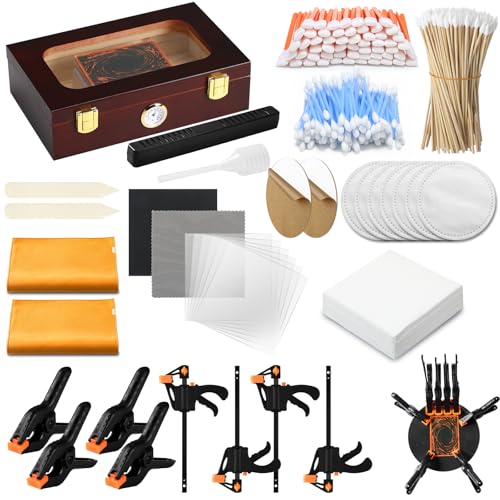 Didaey 539-teiliges Karten-Abflachungswerkzeug-Set, Sammelkarten-Reinigungsset für Sammler, Sammlerstück, Reinigung, Schutz, Fixierung, gebogene Karten, abgeflachte angehobene Kanten, Zubehör Didaey 539-teiliges Karten-Abflachungswerkzeug-Set, Sammelkarten-Reinigungsset für Sammler, Sammlerstück, Reinigung, Schutz, Fixierung, gebogene Karten, abgeflachte angehobene Kanten, Zubehör von Didaey