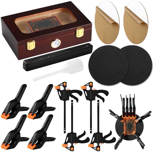 Didaey Card Flattening Kit Trading Card Flattening Tool Accessory Kit Included Humidor, 2 Acrylic Plates, 4 Vices, 4 Clamps, 2 Indent Mats for Fix Bent Cards and Flatten Lifted Edges Didaey Card Flattening Kit Trading Card Flattening Tool Accessory Kit Included Humidor, 2 Acrylic Plates, 4 Vices, 4 Clamps, 2 Indent Mats for Fix Bent Cards and Flatten Lifted Edges von Didaey