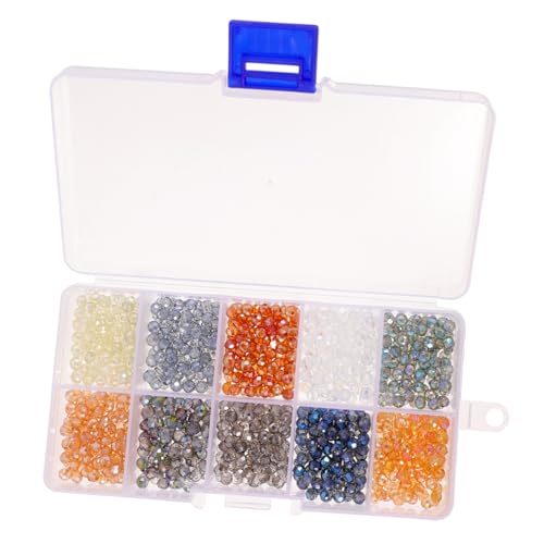 Didiseaon 1 Karton Flache Kleine Glasperlen DIY Schmuckperlen für Armbänder Ohrringe Basteln Zubehör Bunte Perlen für Erwachsene und Kreative Handarbeiten von Didiseaon
