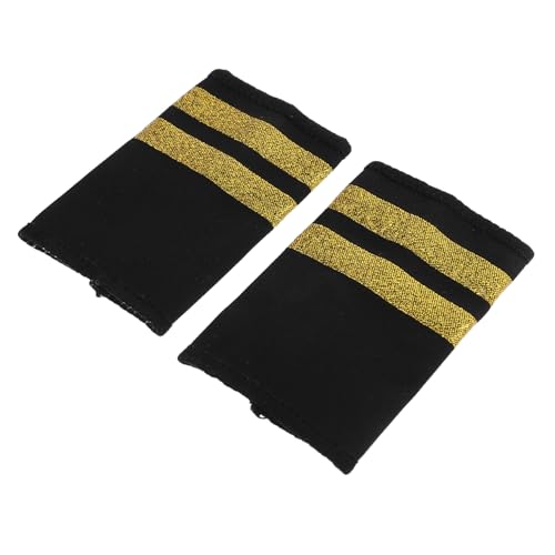 Didiseaon 1 Paar Streifen Epauletten für Pilotuniformen Professionelle Schulterbretter für Fluggesellschaften und Cosplay Events Didiseaon 1 Paar Streifen Epauletten für Pilotuniformen Professionelle Schulterbretter für Fluggesellschaften und Cosplay Events von Didiseaon