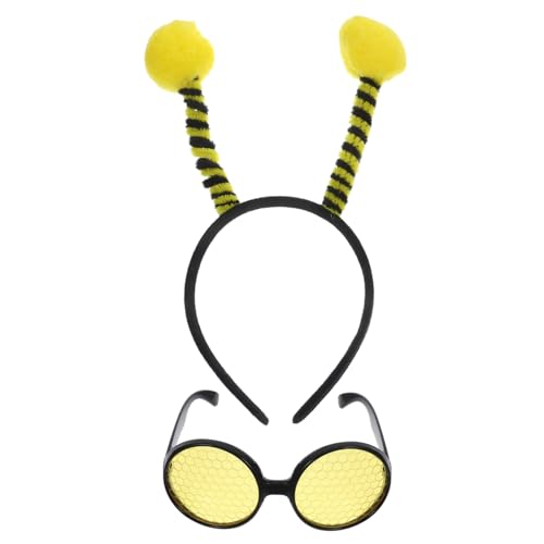 Didiseaon 1 Satz Bienenkostüm Zubehör Teiliges mit Bienen Stirnband Brille für Halloween Geburtstagsfeiern Cosplay Bienen Themenpartys Kreative Didiseaon 1 Satz Bienenkostüm Zubehör Teiliges mit Bienen Stirnband Brille für Halloween Geburtstagsfeiern Cosplay Bienen Themenpartys Kreative von Didiseaon