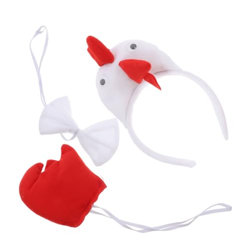 Didiseaon 1 Satz Hühnchen Kostüm Set für Erwachsene und Teiliges Tierkopfband für Cosplay und Festliche Anlässe Lustiger Kopfschmuck für Halloween und Geburtstagsfeiern Weiß Didiseaon 1 Satz Hühnchen Kostüm Set für Erwachsene und Teiliges Tierkopfband für Cosplay und Festliche Anlässe Lustiger Kopfschmuck für Halloween und Geburtstagsfeiern Weiß von Didiseaon