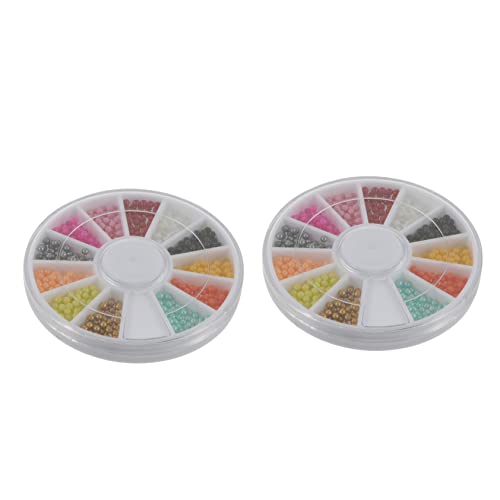 Didiseaon 1 Satz Perlen Nail Art Zubehör Nagel Pailletten Edelsteine Nägel Winzig Nail Decoration Nageldesign Nail Art Set Maniküre Set Gesicht Glitzer Diy Pailletten Plastik 2box von Didiseaon
