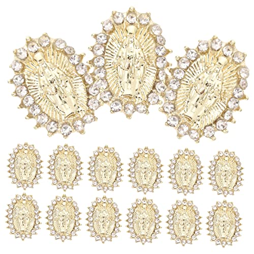 Didiseaon 1 Satz Schmuck Mit Nageldiamanten Manikürezubehör Nägel Spitze Verschleiß Nagel Strass Zubehör Uv Aufkleber Nailart-zubehör Nagelkunst-dekore Nagel Charms Legierung Golden 20 Stück von Didiseaon