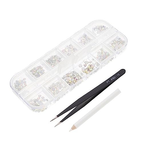 Didiseaon 1 Satz Strass -maniküre -diamanten Mit Strasskästen Maniküre-dekore Dekorationen Nagel Strass Kunst Nageldekoration Mädchen Diy Maniküre Ornamente Nagel-edelstein-kit Hölzern von Didiseaon