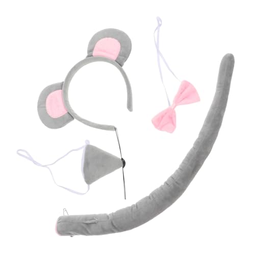 Didiseaon 1 Satz Tierkostüm Set für Frauen Haarband mit Nase Fliege und Teiliges Kostümzubehör für Karneval Halloween und Tierpartys Süßes Mäuse Design für Cosplay und Feiern Didiseaon 1 Satz Tierkostüm Set für Frauen Haarband mit Nase Fliege und Teiliges Kostümzubehör für Karneval Halloween und Tierpartys Süßes Mäuse Design für Cosplay und Feiern von Didiseaon