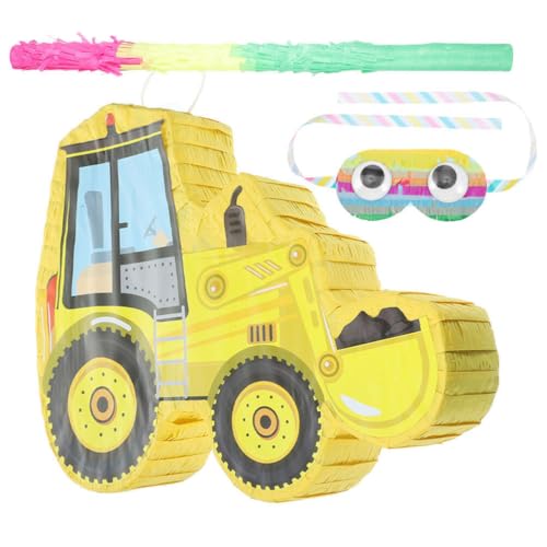 Didiseaon 1 Satz Piñata Kippauto-Pinata Bau-Pinata Junge Spielzeuge das Geschenk Geburtstag Spielzeug Gastgeschenke Süssigkeit Spiel Requisiten Traktor Kind Wagen von Didiseaon