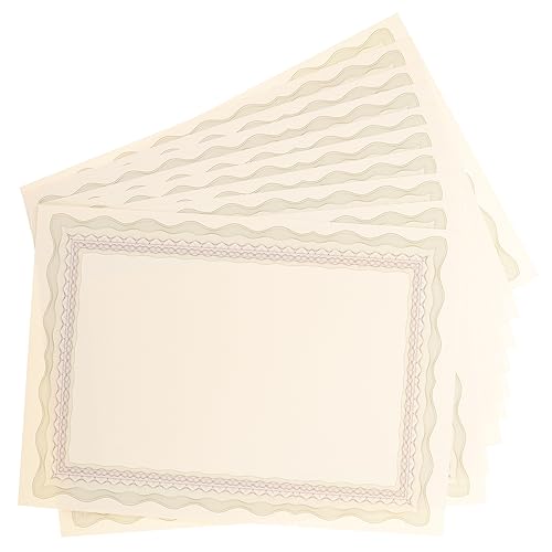 Didiseaon 10 Stück Ehrenurkundenpapier leeres papier für zertifikat regiert Schule dein Papier Zertifikatspapiere Pergamentpapier zum Drucken von Zertifikaten Zertifikatpapier Khaki Didiseaon 10 Stück Ehrenurkundenpapier leeres papier für zertifikat regiert Schule dein Papier Zertifikatspapiere Pergamentpapier zum Drucken von Zertifikaten Zertifikatpapier Khaki von Didiseaon
