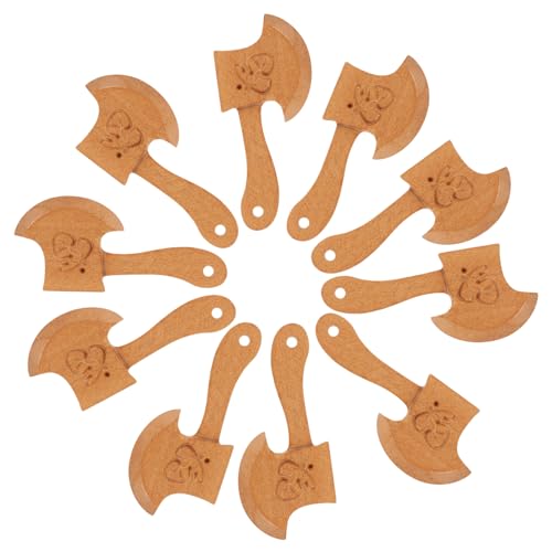 Didiseaon 10 Stück Teiliges Holz Handgeschnitzte Desktop-ornamente Kreative Furnishing-modelle Kompakte Einzigartiges Künstlerisches Flair als Diy-zubehör und Geschenk von Didiseaon
