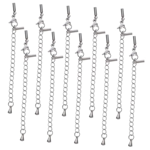 Didiseaon 10 Stück Verstellbare Halskettenverlängerung mit Karabinerhaken für Schmuckherstellung und Diy Projekte Kompatibel mit Verschiedenen Armbändern Didiseaon 10 Stück Verstellbare Halskettenverlängerung mit Karabinerhaken für Schmuckherstellung und Diy Projekte Kompatibel mit Verschiedenen Armbändern von Didiseaon