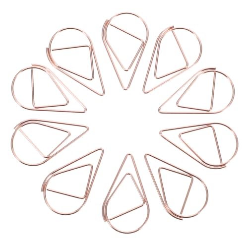 Didiseaon 10 Stück Wasser Tropfen Büroklammern aus Metall in Roségold Starke Klammern für Papier Lesezeichen und Dokumente Dekorative Kleine Clips für Schule und Büro Vielseitig Einsetzbar Didiseaon 10 Stück Wasser Tropfen Büroklammern aus Metall in Roségold Starke Klammern für Papier Lesezeichen und Dokumente Dekorative Kleine Clips für Schule und Büro Vielseitig Einsetzbar von Didiseaon