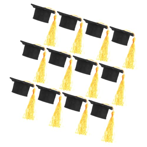 Didiseaon 12 Stück Arzt Hut Dekoration winzige Abschlusskappen sicherlich Abschlusshut-Kuchendekoration Topper Dekorationen Farbe für Mini-Abschlussmütze Grad Weinflaschendeckel Vlies Gelb Didiseaon 12 Stück Arzt Hut Dekoration winzige Abschlusskappen sicherlich Abschlusshut-Kuchendekoration Topper Dekorationen Farbe für Mini-Abschlussmütze Grad Weinflaschendeckel Vlies Gelb von Didiseaon