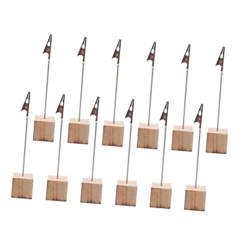 Didiseaon 12 Stück Holz Memo Clip Halter mit Stabilem Würfelbasis Dekorative Kartenhalter für Büro Zuhause Restaurant als Visitenkartenhalter Tischaufsteller und Notizclip Modernes Design Didiseaon 12 Stück Holz Memo Clip Halter mit Stabilem Würfelbasis Dekorative Kartenhalter für Büro Zuhause Restaurant als Visitenkartenhalter Tischaufsteller und Notizclip Modernes Design von Didiseaon