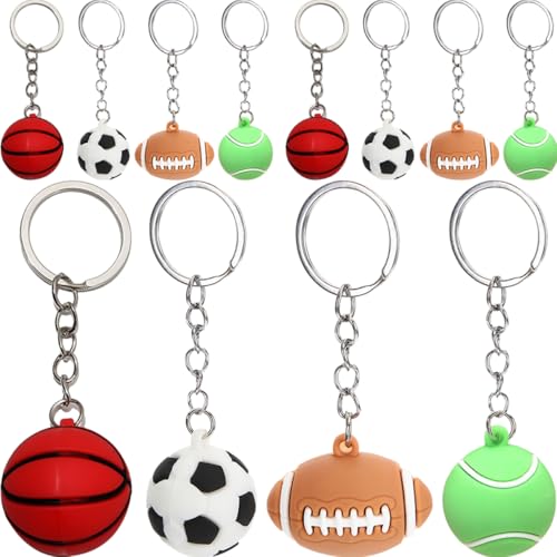 Didiseaon 12 Stück Kugel Schlüsselanhänger Ornament Sport Schlüsselanhänger Für Schlüsselanhänger Für Jungen Tasche Keyrings Schlüsselanhänger Zum Aufhängen Weiches Gummi Didiseaon 12 Stück Kugel Schlüsselanhänger Ornament Sport Schlüsselanhänger Für Schlüsselanhänger Für Jungen Tasche Keyrings Schlüsselanhänger Zum Aufhängen Weiches Gummi von Didiseaon