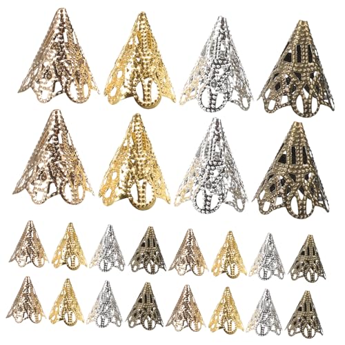 Didiseaon 120Stücke DIY Perlenkappen Blütenform Metallkappen für Armbänder und Ohrringe Verschleißfestes Antikbronze und Schmuckzubehör Didiseaon 120Stücke DIY Perlenkappen Blütenform Metallkappen für Armbänder und Ohrringe Verschleißfestes Antikbronze und Schmuckzubehör von Didiseaon