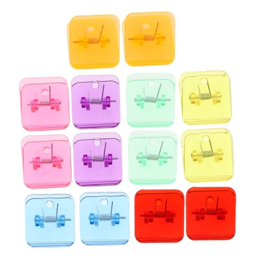 Didiseaon 14 Stück Dateiordner Büro Zubehör Mini -papierclips Kunststoffclip Für Den Haushalt Dokumentclip Papier-organizer-klemmen Kleine Für Papier Süße Büroklammern Plastik von Didiseaon