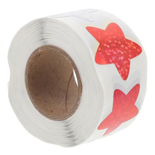 Didiseaon 1Rolle Selbstklebende Fünfzackige Sterne Aufkleber Inspirierende Belohnungssticker für Lehrer Erwachsene für Klassenzimmer Scrapbooking und Kreative Projekte von Didiseaon