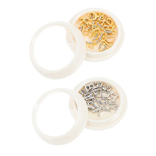 Didiseaon 2 Boxen Boxen Metallbuchstaben Charms für Nagelkunst für Schmuckherstellung und Scrapbooking DIY Nageldekorationen Didiseaon 2 Boxen Boxen Metallbuchstaben Charms für Nagelkunst für Schmuckherstellung und Scrapbooking DIY Nageldekorationen von Didiseaon