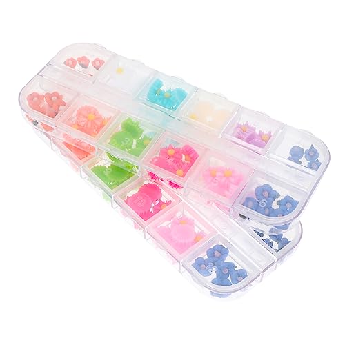 Didiseaon 2 Boxen Daisy Flower Nail Charms Nail Art Accessories aus Harz für Nageldekorationen Einfach Anzuwenden für Anfänger und Profis Leicht und Tragbar Didiseaon 2 Boxen Daisy Flower Nail Charms Nail Art Accessories aus Harz für Nageldekorationen Einfach Anzuwenden für Anfänger und Profis Leicht und Tragbar von Didiseaon