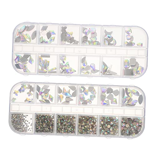 Didiseaon 2 Boxen Diy Nageldiamanten Boxen mit Unregelmäßigen für Nail Art Glitzer Zubehör für Maniküre und Hochwertige Langlebige Nail Art Dekorationen Didiseaon 2 Boxen Diy Nageldiamanten Boxen mit Unregelmäßigen für Nail Art Glitzer Zubehör für Maniküre und Hochwertige Langlebige Nail Art Dekorationen von Didiseaon