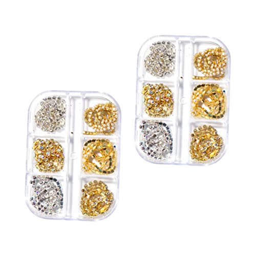 Didiseaon 2 Boxen Kettenförmige Nail Art Dekoration Boxen Glänzende Schmuck Accessoires für Diy Maniküre und Nail Art für Natürliche und Künstliche Nägel Basteln Schmuck Selber Machen Didiseaon 2 Boxen Kettenförmige Nail Art Dekoration Boxen Glänzende Schmuck Accessoires für Diy Maniküre und Nail Art für Natürliche und Künstliche Nägel Basteln Schmuck Selber Machen von Didiseaon