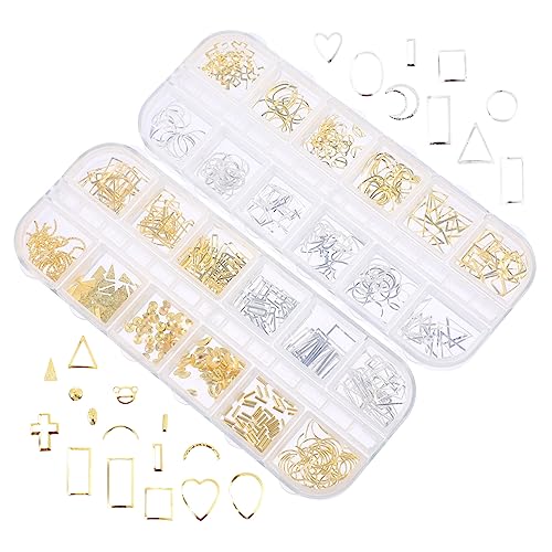 Didiseaon 2 Boxen Zinklegierung Dekorationen Diy Maniküre Zubehör Aufbewahrungsbox für Nägel Langlebig und Einfach Anzuwenden für Natürliche und Künstliche Nägel Didiseaon 2 Boxen Zinklegierung Dekorationen Diy Maniküre Zubehör Aufbewahrungsbox für Nägel Langlebig und Einfach Anzuwenden für Natürliche und Künstliche Nägel von Didiseaon