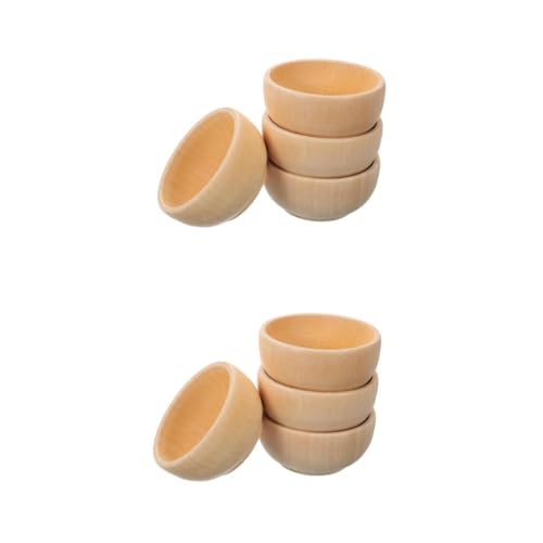 Didiseaon 2 Sätze Diy Holzschalen Set Teilig Unbehandelte Holzschalen Für Kreative Bastelideen Dekoration Für Geeignet Für Kreative Projekte Und Persönliche Gestaltung 4 Stück * 2 von Didiseaon