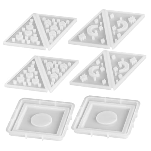 Didiseaon 2 Sets -teelichthalter-silikonform, Mond-herz-pyramide, Kerzenhalter-form Für Epoxidharz-, Diy-herstellung, Basteln, Heimdekoration Didiseaon 2 Sets -teelichthalter-silikonform, Mond-herz-pyramide, Kerzenhalter-form Für Epoxidharz-, Diy-herstellung, Basteln, Heimdekoration von Didiseaon