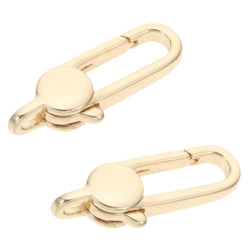 Didiseaon 2 Stück Goldfarbene Karabinerverschlüsse Lobster Clasps Schlüsselanhänger DIY Schmuckzubehör für Armband Halskette Basteln Didiseaon 2 Stück Goldfarbene Karabinerverschlüsse Lobster Clasps Schlüsselanhänger DIY Schmuckzubehör für Armband Halskette Basteln von Didiseaon