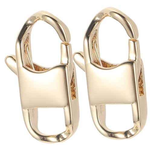 Didiseaon 2 Stück Goldfarbene Lobster Verschlüsse für Halsketten und Armbänder Langlebige DIY Schmuckverschlüsse Rostfreie Metallkarabiner für Kreative Schmuckherstellung Didiseaon 2 Stück Goldfarbene Lobster Verschlüsse für Halsketten und Armbänder Langlebige DIY Schmuckverschlüsse Rostfreie Metallkarabiner für Kreative Schmuckherstellung von Didiseaon