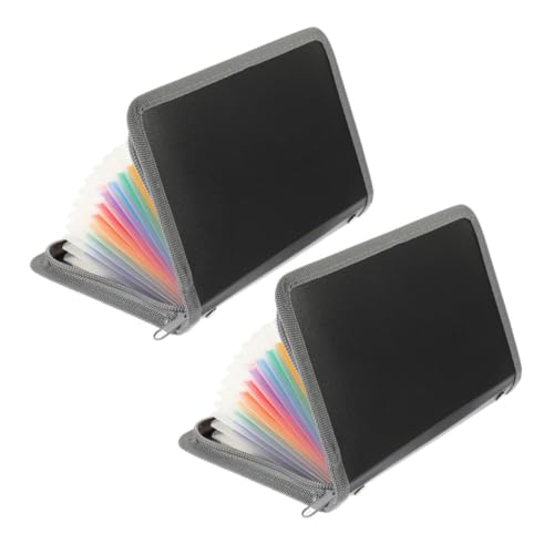 Didiseaon 2 Stück Kompakter Mini Akkordeon Ordner mit Reißverschluss Erweiterbarer Mehrlagen Organizer für Quittungen Belege und Dokumente Robuster Taschen Organizer für Büro Schule und Didiseaon 2 Stück Kompakter Mini Akkordeon Ordner mit Reißverschluss Erweiterbarer Mehrlagen Organizer für Quittungen Belege und Dokumente Robuster Taschen Organizer für Büro Schule und von Didiseaon