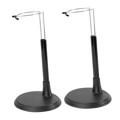 Didiseaon 2 Stück Lagerregal Puppenspeicherung Puppenhalter Puppenunterstützung Mini- doll Accessories Puppen Accessoires tragbarer Puppenständer kreativer Puppenstand Black von Didiseaon