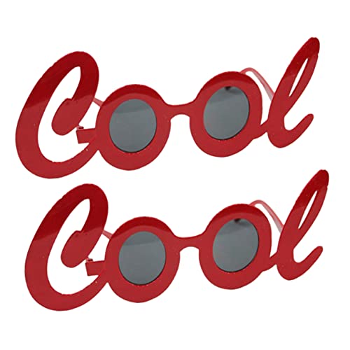 Didiseaon 2 Stück Lustige Sonnenbrille Party Dekoration für Karneval Neujahr Cosplay Stylische Brille für Erwachsene Accessoires für Besondere Anlässe von Didiseaon