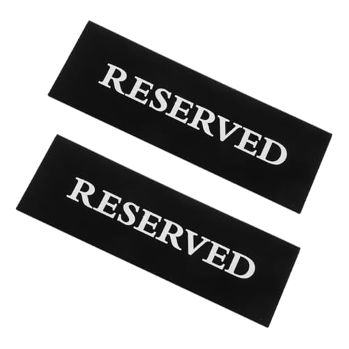 Didiseaon 2 Stück Tischreservierung Schild aus Kompakte V Form Tischaufsteller für Restaurants Hochzeiten und Veranstaltungen Schwarz mit Weißer Didiseaon 2 Stück Tischreservierung Schild aus Kompakte V Form Tischaufsteller für Restaurants Hochzeiten und Veranstaltungen Schwarz mit Weißer von Didiseaon